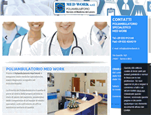 Tablet Screenshot of poliambulatoriomedwork.it